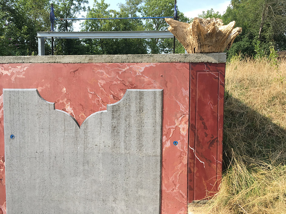 Betonsaal, flora pondtemporary, Detail